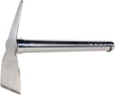 Stainless Steel Garden Hoe Pick 15-inch Length Lightweight Weather Resistant Metal Multipurpose Hand Tool for Gardening Cultivator Weeding Seeding Turning Soil