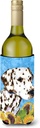 Caroline's Treasures SS4238LITERK Dalmatian in Summer Flowers Wine Bottle Hugger Bottle Cooler Sleeve Hugger Machine Washable Collapsible Insulator Beverage Insulated Holder