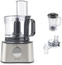Kenwood Multipro Compact FDM304SS Compact Food Processor, Powerful Kitchen Appliance with 2.1 L Workbowl, Acrylic Mix Attachment, Cube Cutter, Metal Housing, 800 W, Silver