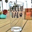 Doodle Dad™ - 16oz Pint Glass - Gift for Doodle Dog Lovers Doodle Mom Labradoodle Goldendoodle - Birthday Gift