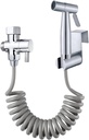Handheld Bidet Sprayer Toilet Kit - Water Tank Hook and 59in ABS Flexible Telescopic Shower Hose