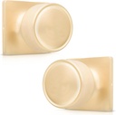 Honeywell Safes & Door Locks - Door Knob with Lock, Brushed Gold, Passage Function – Door Locks for Front Door, Bedrooms, and Interior Use – Door Knobs Interior for Homes and Offices - 8103624