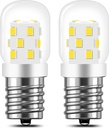AMI PARTS E17 LED Light Bulb 3W 380LM 5000K Daylight White 8206232A Microwave Bulbs Under Hood Refrigerators Oven 2 Packs-Non-dimmable