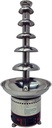 110V 6 Tiers Chocolate Waterfall Fountain, Stainless Steel Electric Heating Chocolate Fountain Machine, Digital Display, 10~12H Continuous Working Ability, for Weddings, Parties