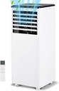 8000BTU Portable Air Conditioner, 3-in-1 Function, Can Be Used as Dehumidifier Cooler, Cooling Area of 350 Sq.Ft, Suitable for Dormitory/Apartment/Office Air Conditioner Portable