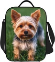 Yorkie Large Insulated Lunch Bag Reusable Leakproof Lunch Box Cooler Tote Bag With Adjustable Shoulder Strap Food Carrier For For Women Men Work Travel Picnic
