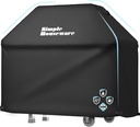 Simple Houseware 55 in. Heavy-Duty BBQ Gas Grill Cover, 600D Polyester Waterproof, Weather-Resistant
