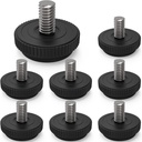 8 Pack 5/16-18 Stainless Steel Adjustable Threaded Furniture Leg Leveling Feet Screw-in Glide Levelers,Screw Foot Levelers Screw On Furniture Glide Leveling Table,Chair,Furniture