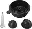 Juicer Orange Press Strainer Basket Kit Portable Squeezer ABS Plastic Juicing Machine Citrus Juicer Parts Accessories with Press Cone for Thermomix
