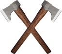 Competition Throwing Axe, 2 Pack 16.5" Throwing Axes with 1065 High Carbon Steel & Wooden Handle, Perfect for Axe Throwiing Game, Competition and Recreation, Gift for Men
