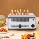 Toaster Bread Baking Machine, 6 Slice Commercial Conveyor Toaster Stainless Steel Slice Toaster Countertop Toaster Bread Toaster Bread Baking Making Machine for Home Restaurant Bakery