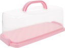 PRETYZOOM Box Toast Box Bread Box Loaf Cake Container Fridge Storage Container Cake Storage Containers Airtight Cupcakes Refrigerator Bread Containers Storage Pink Cage Handheld Pp