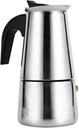 Stovetop Coffee Maker,Percolator Italian Coffee Maker Stainless Steel Pot Espresso Stove Home Office Use for Classic (200ml)