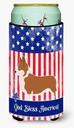 Caroline's Treasures BB8401TBC Pembroke Welsh Corgi American Tall Boy Hugger Can Cooler Sleeve Hugger Machine Washable Drink Sleeve Hugger Collapsible Insulator Beverage Insulated Holder