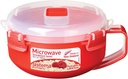 Sistema Red/Clear Microwave Porridge Bowl 850 ml