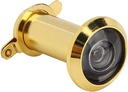 2PCS 220 Degrees Viewer Safety Door with Simple Installation for Woodmetal Doors, Home Safety, 16 Mm Silvergold Color (Simple 16 Gold Hole Diameter 16-19 Door Thickness)