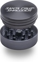 Santa Cruz Shredder Metal Herb Grinder Knurled Top for Stronger Grip 2-Piece 2.2" (Grey)
