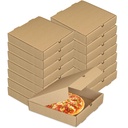15 Pcs Pizza Boxes, Lainrrew Kraft Corrugated Pizza Boxes Takeaway Cardboard Boxes Take Out Food Containers Packing Boxes for Pizza, Cake, Cookies, Food (6 inch)