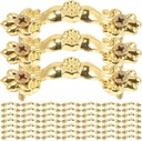 Gadpiparty 120Pcs Antique Cat Claw Cabinet Pulls Zinc Alloy Drawer Handles with Screws for Dressers Kitchen Cabinets and Home Decoration