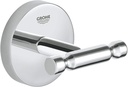 GROHE 40461001 BauCosmopolitan Robe Hook, Starlight Chrome
