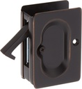 Premium Quality Mid-Century Pocket Door Passage Set in Oil-Rubbed Bronze