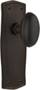 Nostalgic Warehouse Prairie Plate with Homestead Knob, Passage - 2.375", Oil-Rubbed Bronze