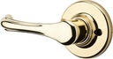 Kwikset Dorian Half-Dummy Lever in Polished Brass