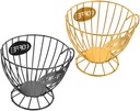Alipis 2pcs Coffee Pod Baskers Holder Fruit Basket Practical Storage Organizer Iron Rack Storage Container
