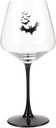 Halloween Themed Bat Wine Glass Reusable Goblet for Red Wine Elegant Drinking Cup for Halloween Parties Creative Design Easy to Clean Lightweight and Practical