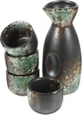 Luxshiny 1set Japanese Ceramic Sake Set Sake Kettle Cups Elegant Tableware for Tea and Drinks Reusable for Home Decor and Special Occasions