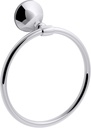 KOHLER K-R72786-CP Elliston Ellison Towel Ring, Polished Chrome,