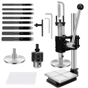 Leather Press Hole Puncher Leather Cutting Machine Hand Punching Machine for DIY Craft Punching Holes Cutting, Forming Pressing,Install Rivets and Snap Buttons