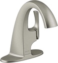 Kohler Transitional Single Control Faucet Brushed Nickel Finish