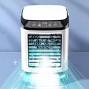 Desk Air Conditioner Small Quiet with 900ml Water Tank Mini Portable Air Conditioner Fan 3 Speeds Cooling Fan for Room Garage Patio Camping