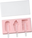 2pcs Silicone Ice Cream Mold with Lids Diy Popsicle Maker for Homemade Treats Easy Boys and Girls and Family Fun