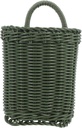 HEALLILY Woven Storage Basket for Kitchen Wall Handmade Rattan Hanging Basket Small Retro Flower Holder for Garlic and Vegetables Nordic Style Wall Storage