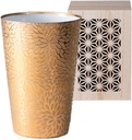 J-kitchens Select Japanese Sake Glass, Ultra Thin, Tumbler, Gold, Kaiseku, Wooden Box, 12.5 fl oz (370 ml), Made in Japan