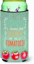 Caroline's Treasures BB5432TBC Gardening Therapy and Tomatoes Tall Boy Hugger Can Cooler Sleeve Hugger Machine Washable Drink Sleeve Hugger Collapsible Insulator Beverage Insulated Holder