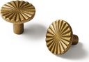 5 Pack Antique Brass Cabinet Knobs Vintage Flat Drawer Pulls Kitchen Cupboard Bathroom Dresser Cabinet Hardware Handles Zinc Alloy
