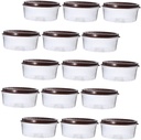 ABOOFAN 25 Pcs Cake Storage Box Lightweight Plastic Cupcake Holder for Home Baking Parties