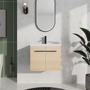 24 Inch Bathroom Vanity with Sink,Floating Vanity Bathroom,Wall Mounted Modern Vanity,Bathroom Cabinet Vanity,Soft-Closing Door,Small Bathroom Sink Cabinet,Solid Wood Frame