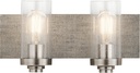 Kichler Lighting 45927CLP Two Light Bath from The Dalwood Collection, Classic Pewter