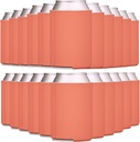 TahoeBay Blank Beer Can Cooler Sleeves (50-Pack) Bulk Sublimation Blanks for Vinyl Plain Collapsible Foam Can Sleeves Coolers Soda Cans and Bottles Custom Drink Assorted Solid Color (Coral)
