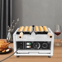 Commercial Taiyaki Waffle Maker, 110V 1500W Industrial Mini Fish-Shaped Waffle Iron, 14Pcs Non-stick Stainless Steel Waffle Iron Baker Machine for Restaurant Cafe Snack Shop Food Stall