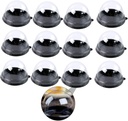 200pcs Plastic Round Moon Cake Boxes Cake Slice Containers for Bakery Transport Case Buckles and Sealing Lid