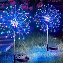 suddus Solar Garden Lights Outdoor Waterproof Decorative, 2Pack 150LED Firework Lights 8 Modes, Multicolor Solar Fairy Light for Yard, Patio, Pathway, Flowerbed Party Wedding Decor