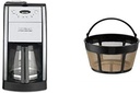 Cuisinart DGB-550BK Grind-and-Brew 12-Cup Automatic Coffeemaker and Filter Bundle