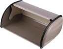 Alipis 1pc Dustproof Bread Box Metal Storage Container for Baked Goods Compact Kitchen Organizer for Bread Snacks and Fruits for Home Use Grey