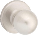 Kwikset Polo Interior Passage Door Knob, Handle For Closet and Hallway Doors, Non-Locking Doorknob in Satin Nickel, with Microban Protection