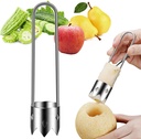 Red Bell Pepper Seed Corer, 2025 Upgraded Reusable Washable Stainless Steel Fruite Cutter Pepper Seed Remover Tool,Tool for Vegetables Fruit Corer Kitchen Gadget(1pc)